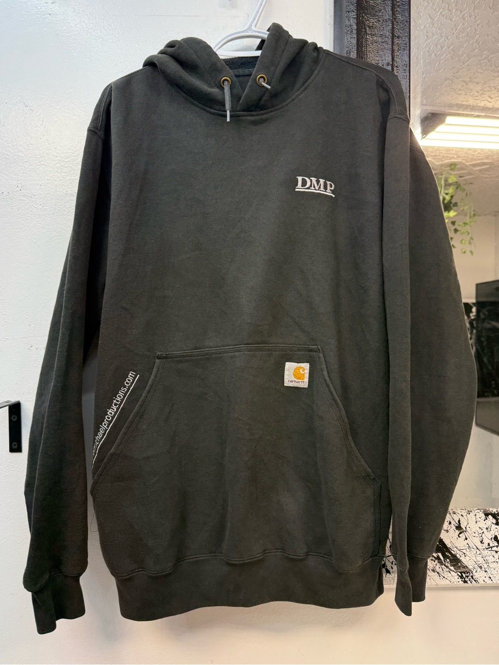 Carhartt Black Hoodie with DMP Chest Logo